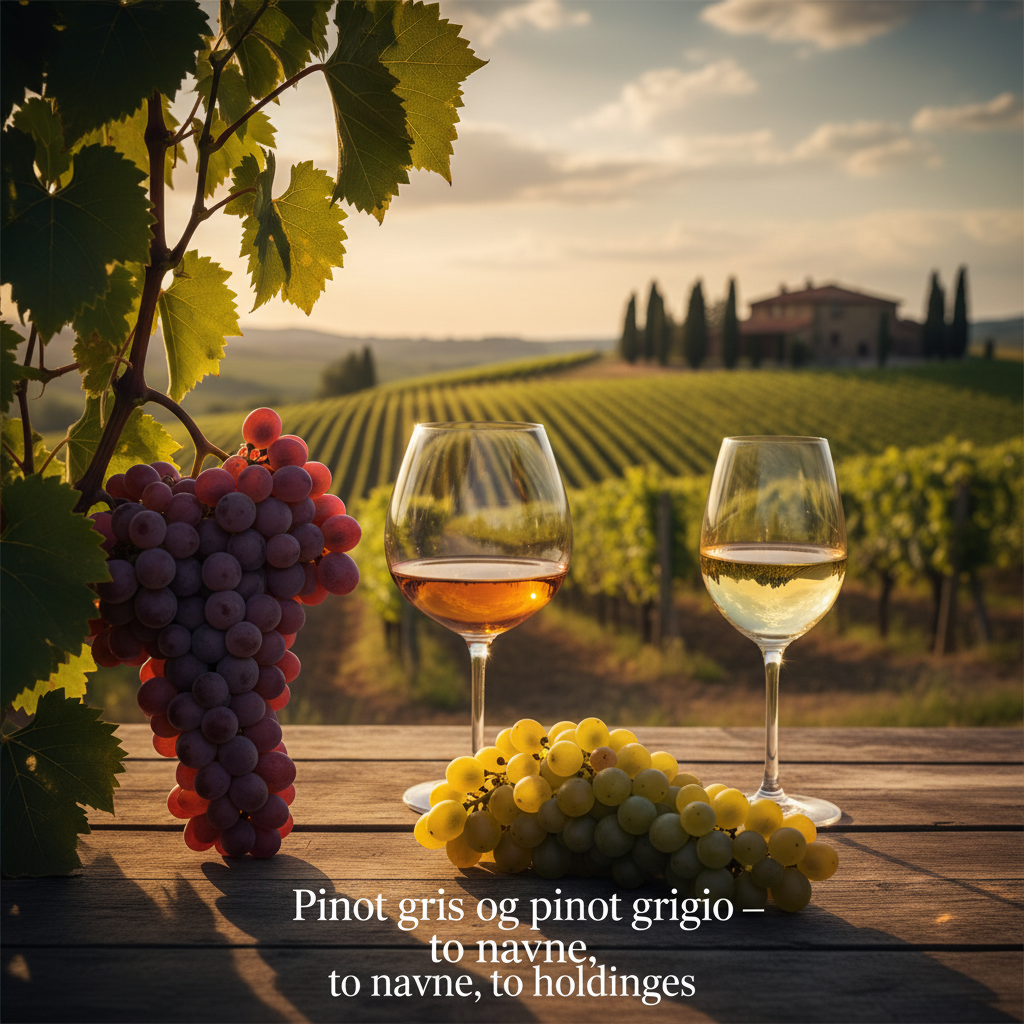 Pinot gris og pinot grigio – to navne, to holdninger